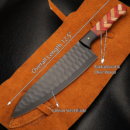 Hand Forged 13 Inch Damascus Steel Knife with Olive Wood Handle