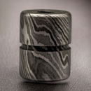 Hand Forged Damascus Mokume Gane Lanyard Bead