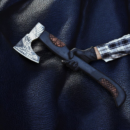 Custom Viking Axe with Steel Handle and Leather Cover | Personalized Engraved Gift