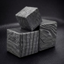 Hand-Forged Damascus Steel Sphere Premium Desk Art
