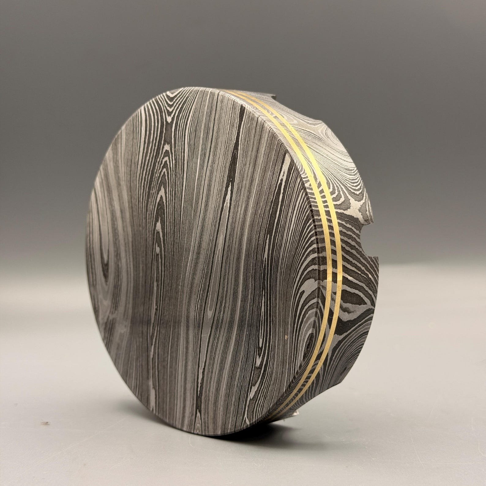 Custom Hand-Forged Damascus Steel Smoking Pipe - Image 5
