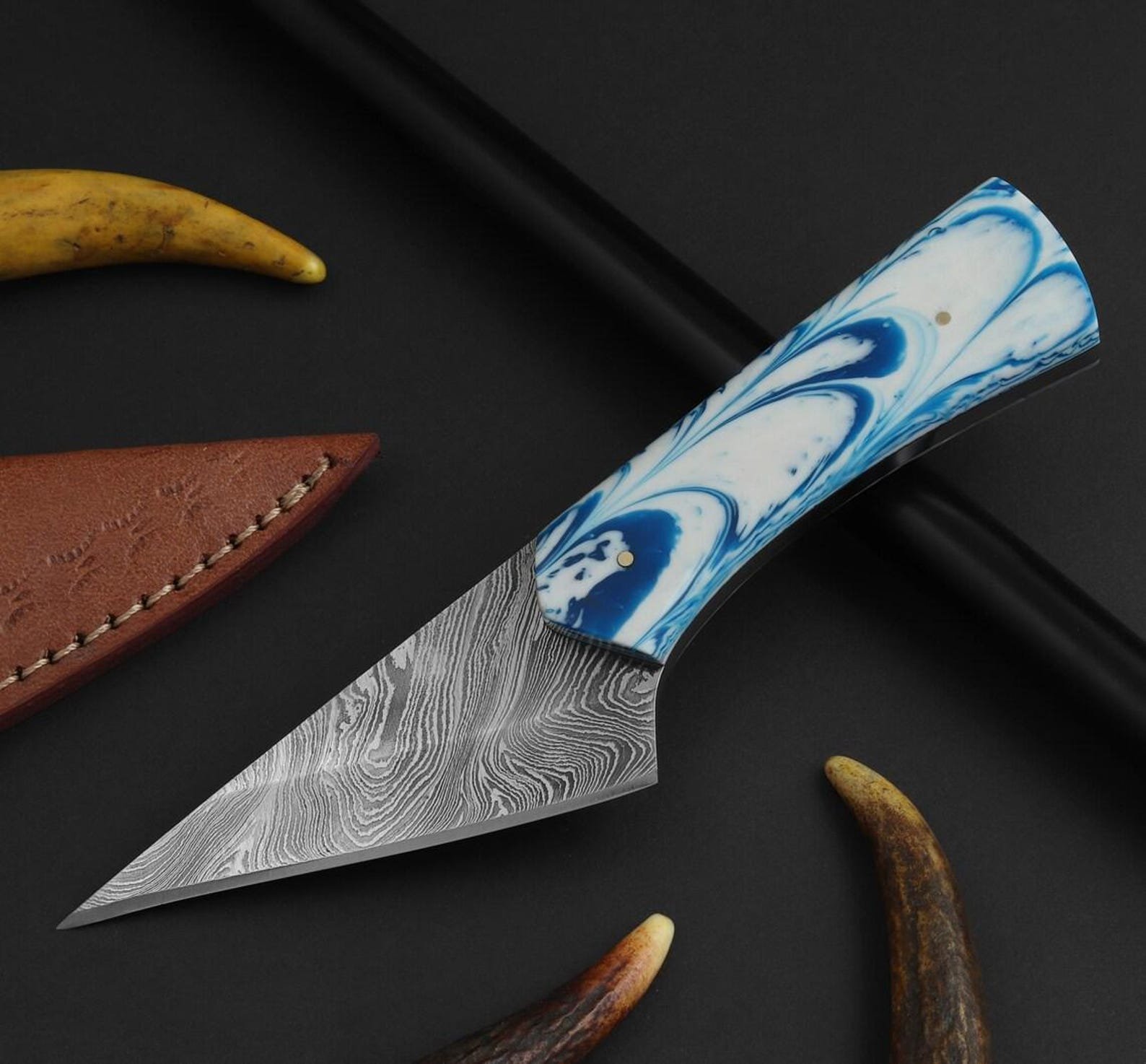Handmade D2 Tool Steel Kiridashi Hunting Knife - Image 2