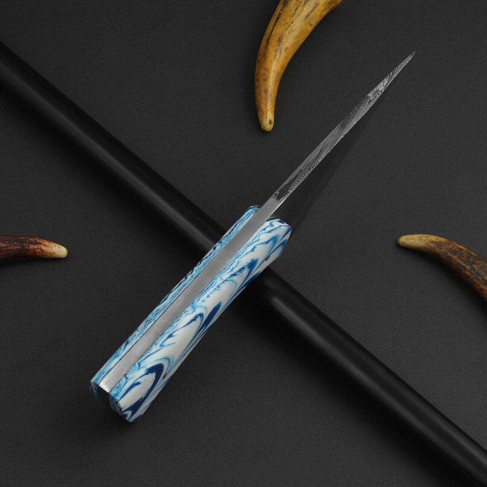 Handmade D2 Tool Steel Kiridashi Hunting Knife - Image 4