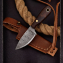 Hand-Forged Damascus Viking Neck Knife