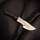 Hand-Forged 1095 Carbon Steel Tracker Knife with Leather Sheath