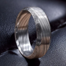 Custom Damascus Steel Ring | Handmade Mens Wedding Band